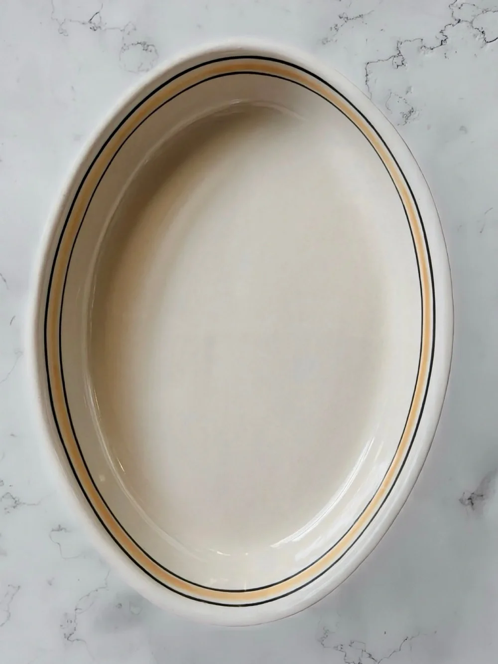 VTG Boleslawiec Polish Pottery Oval Baker Casserole Dish Pine Tree Forest 12x9